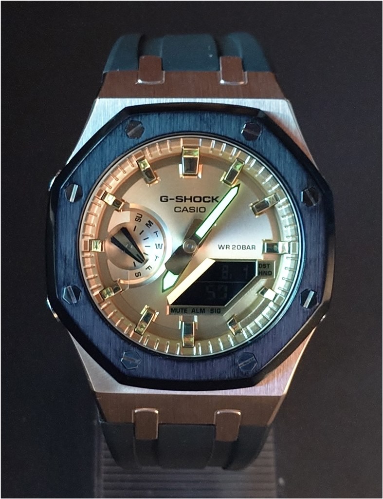 文字盤金色ならバンドは黒』 カシオ G-SHOCK GA-2100GB-1AJF MM_MM_MM