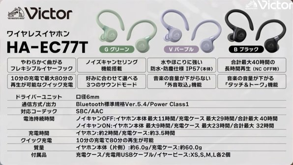 JVC Victor HA-EC77T-V [パープル] 価格比較 - 価格.com