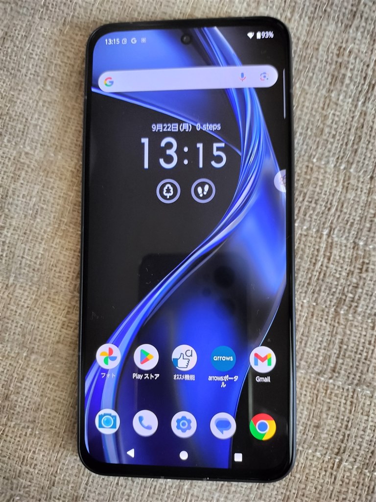 FCNT Arrows Alpha SIMフリー M08 ブラック ほぼ新品 FCNT(エフシーエヌティー) arrows Alpha 6.4型 12GB/512GB