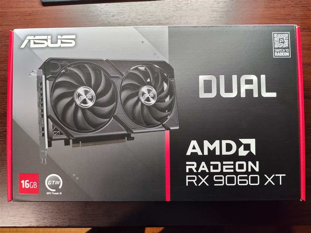 小振りで取り回しは良いけれど・・・。』 ASUS DUAL-RX9060XT-16G