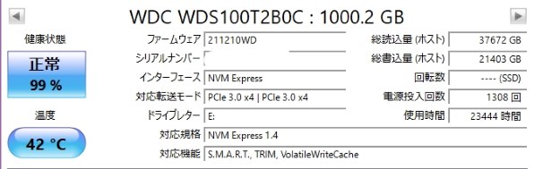 Sandisk WD Blue SN550 NVMe WDS100T2B0C レビュー評価・評判 - 価格.com