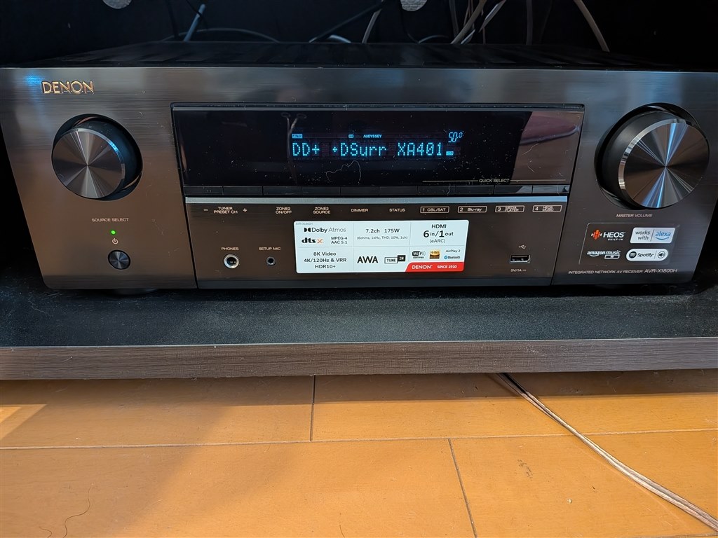 大満足。中級レベル並み』 DENON AVR-X1800H-K [ブラック] けん