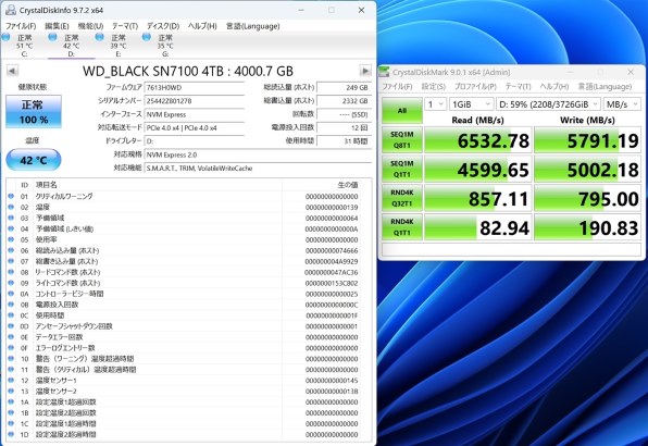 Sandisk WD_Black SN7100 NVMe SSD WDS400T4X0E 価格比較 - 価格.com