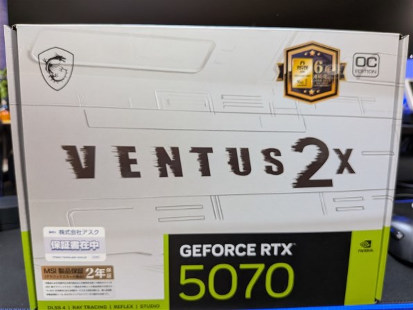 MSI GeForce RTX 5070 12G VENTUS 2X OC WHITE [PCIExp 12GB]投稿画像