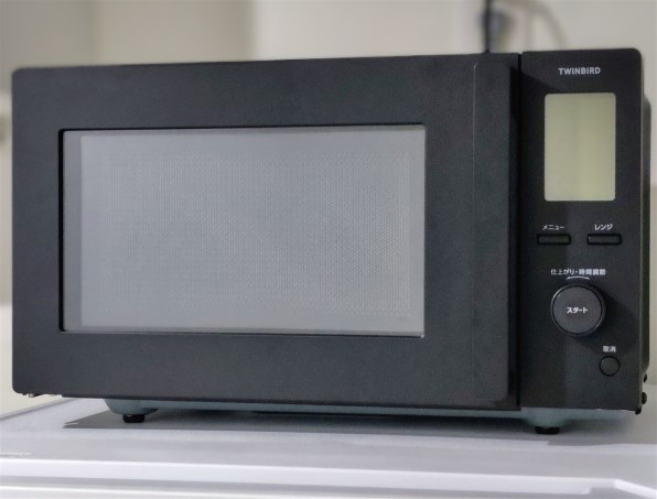 美品 2023年製 ツインバード フラット電子レンジ DR-F282B動作確認済