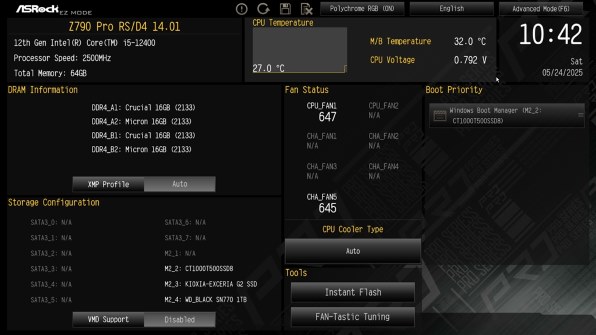 ASRock Z790 Pro RS/D4 価格比較 - 価格.com