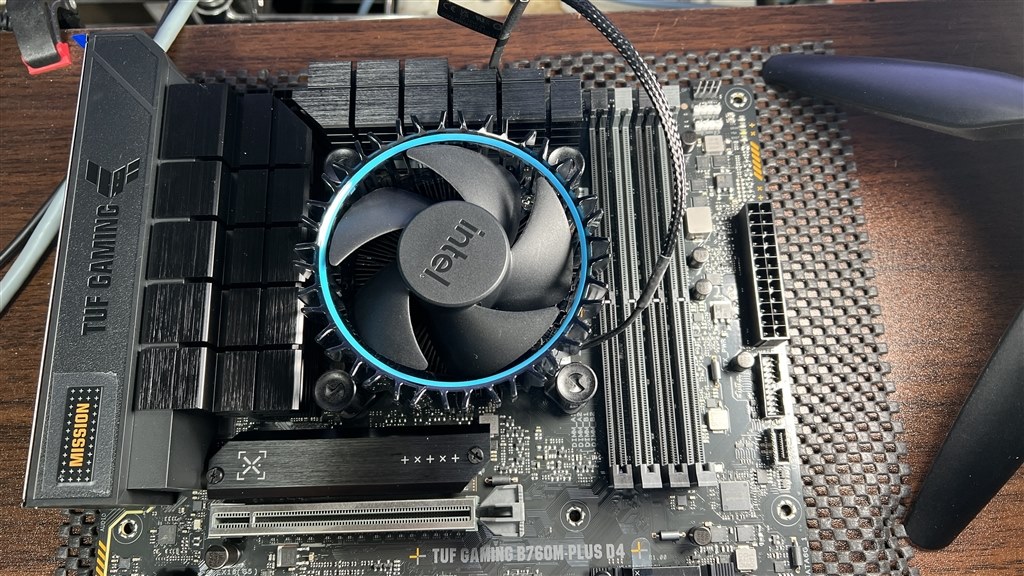 CPUファンのサイズを確認！』 ASUS TUF GAMING B760M-PLUS WIFI D4