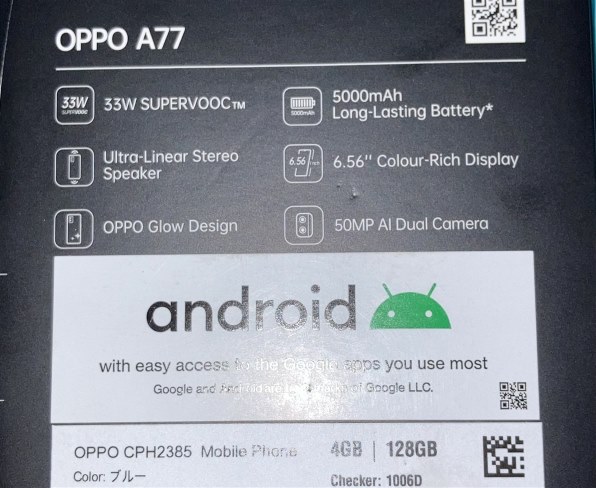 OPPO OPPO A77 SIMフリー 価格比較 - 価格.com