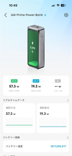 ANKER Prime Power Bank (26250mAh 300W) A110AH11 [ブラック]投稿画像